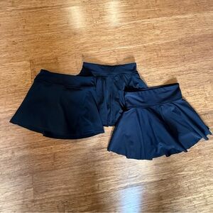 Bundle of 3 Black Girls Skorts .